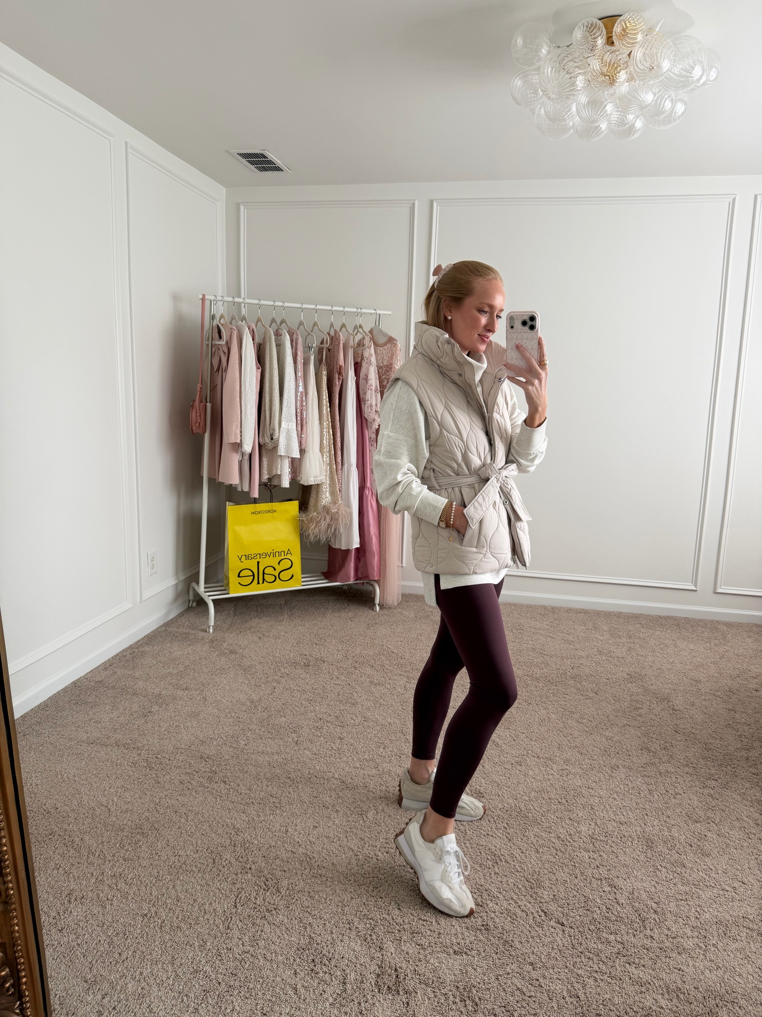 Casual athleisure outfit in the Nordstrom Anniversary Sale- wearing a small. The pullover is my favorite athleisure top in the sale!

#LTKSaleAlert