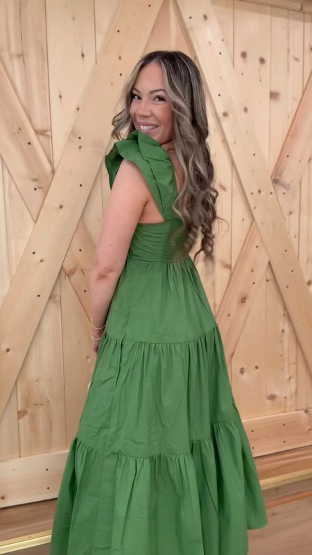 The most flattering green dress. Wearing size XS. 

#LTKtravel #LTKSeasonal #LTKwedding
