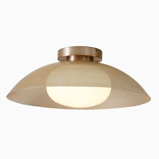 Bezel Glass Flush Mount (16") | West Elm (US)