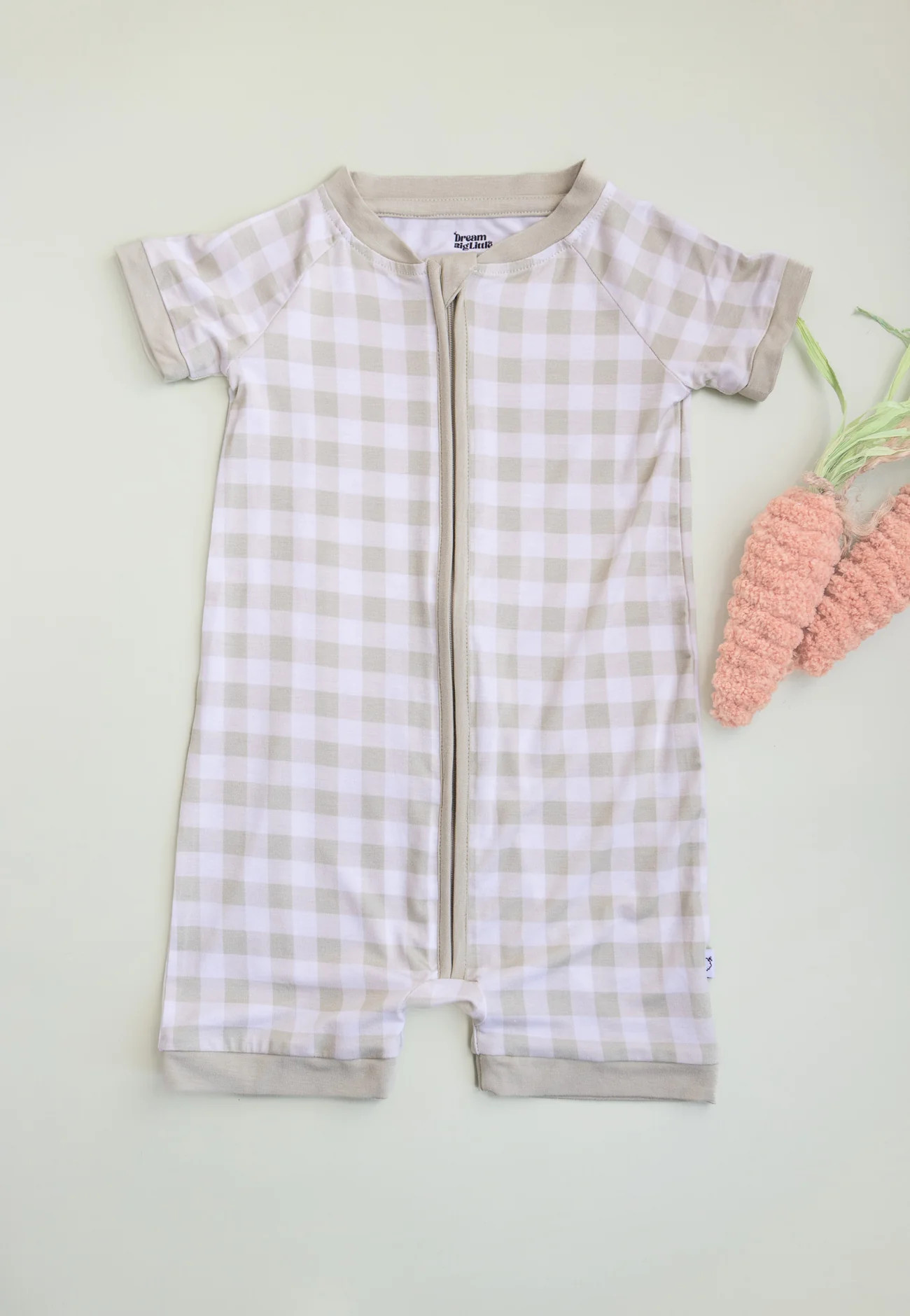 SAGE GINGHAM DREAM SHORTIE | Dream Big Little Co.