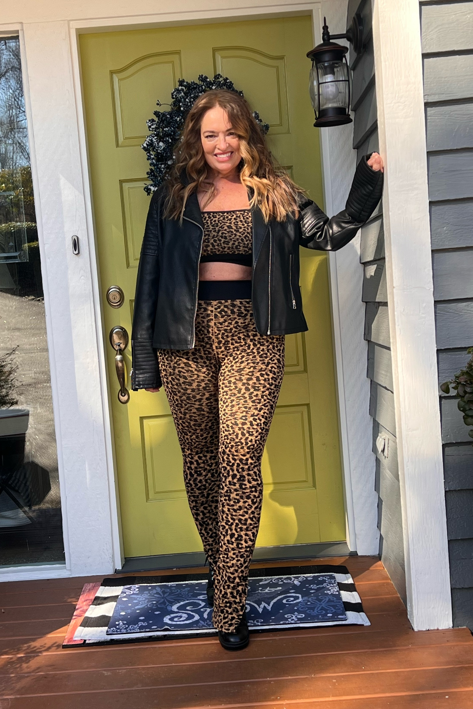We all love that leopard print is really a neutral! #fableticspartner @fabletics

This 2 piece set has a fun side split hem and the fabric has a wonderful stretch and support. #myfabletics #moveinfabletics

It definitely begs to be styled outside of athliesure wear. I could not resist adding some edgy accessories like a black moto jacket and combat boots.


•
•
•
•
CTA: 2 BOTTOMS FOR $24 PLUS 70% OFF EVERYTHING ELSE when you sign up to become a VIP! Download the FREE Fabletics FIT App ($15 value/month). With Fabletics FIT, VIP members get access to workouts from top-tier trainers and instructors. Find challenges, self-guided session, and
so much more with 100's of new workouts uploaded weekly. Fabletics brings new monthly collections with styles launching every week-in sizes ranging from
XXS-4X-to a loyal community of over 2 million members across ten countries. See (and shop) the full selection of activewear, accessories, shoes and more at Fabletics.com and
90+ retail locations throughout the United States.

#LTKfit #LTKtravel #LTKcurves