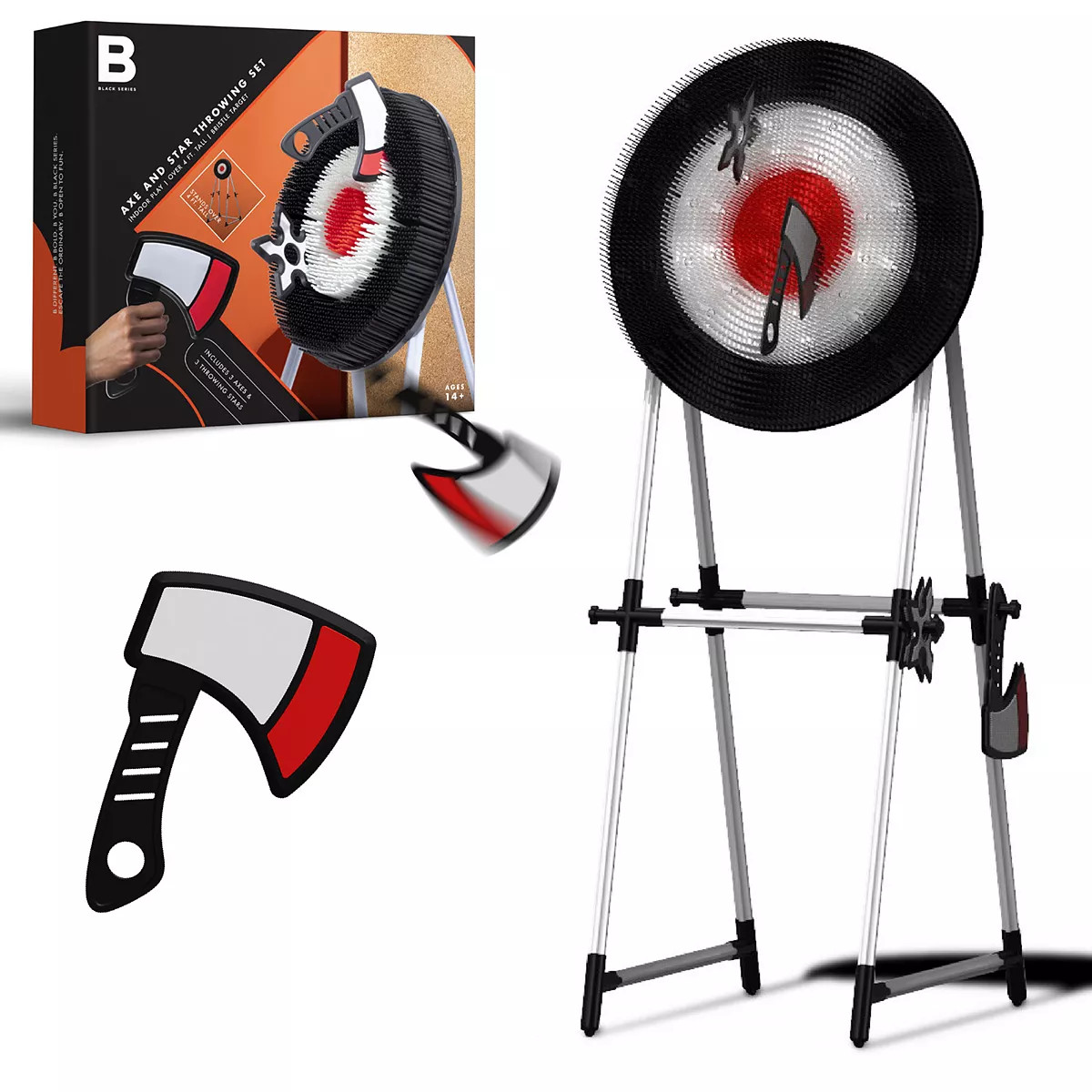 Black Series Bristle Axe Throwing Target Set | Kohl's