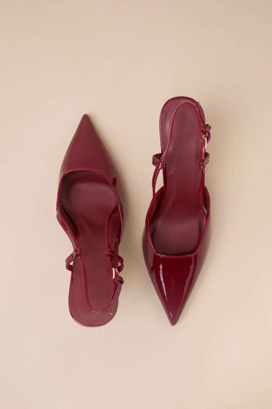 Isabel Cherry Red Patent Pointed-Toe Slingback Pumps | Lulus