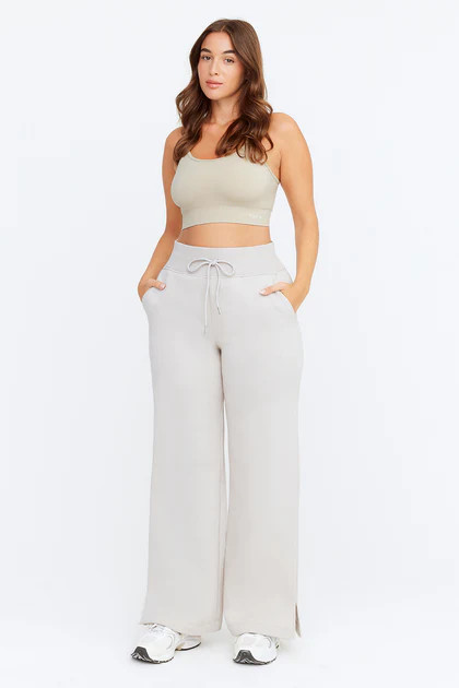 WIDE LEG CLUB JOGGER - OAT | TALA (UK)