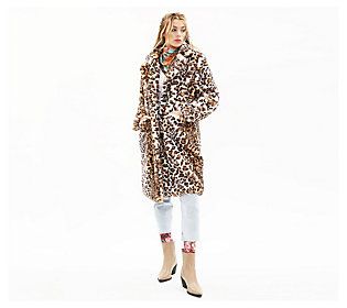Aratta Leopard Faux Fur Coat | QVC