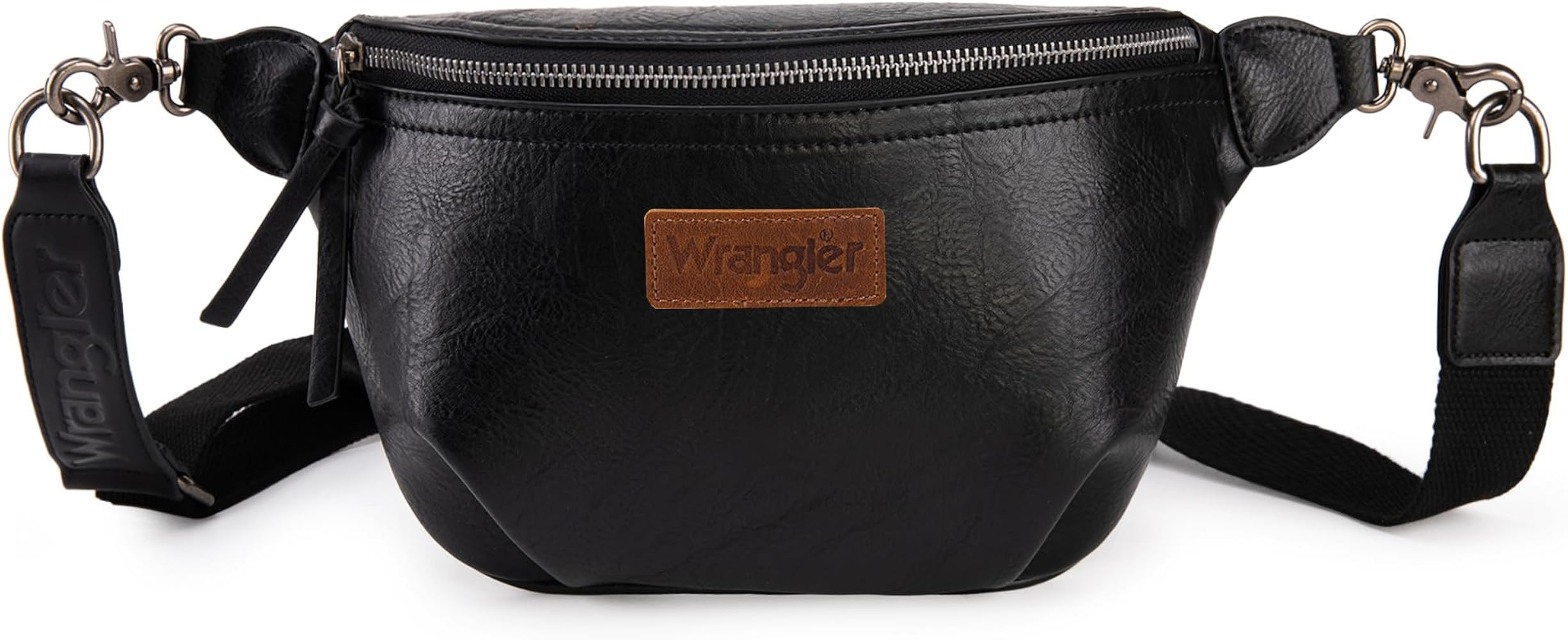 Wrangler Large Fanny Packs for Women Waist Bag Travel Belt Bags Crossbody Sling Purse Black AR-WG... | Amazon (US)