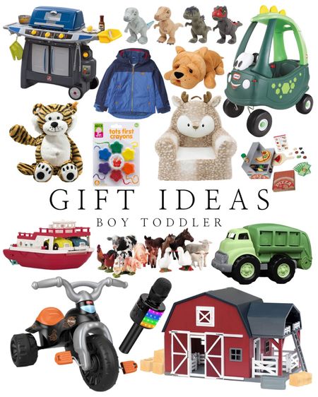 Playful gifts from Amazon for a toddler boy! 

toy motorcycle dump truck boat stuffed tiger coat play grill color gift guide

#LTKkids #LTKHoliday #LTKGiftGuide