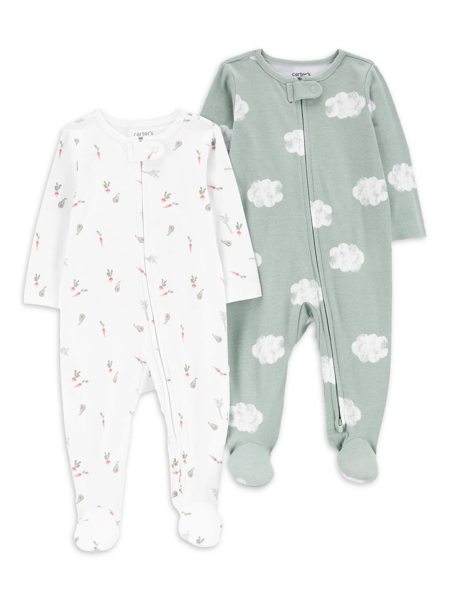 Carter's Child of Mine Baby Unisex Sleep N Play, 2-Pack, Sizes Preemie-6/9 Months | Walmart (US)