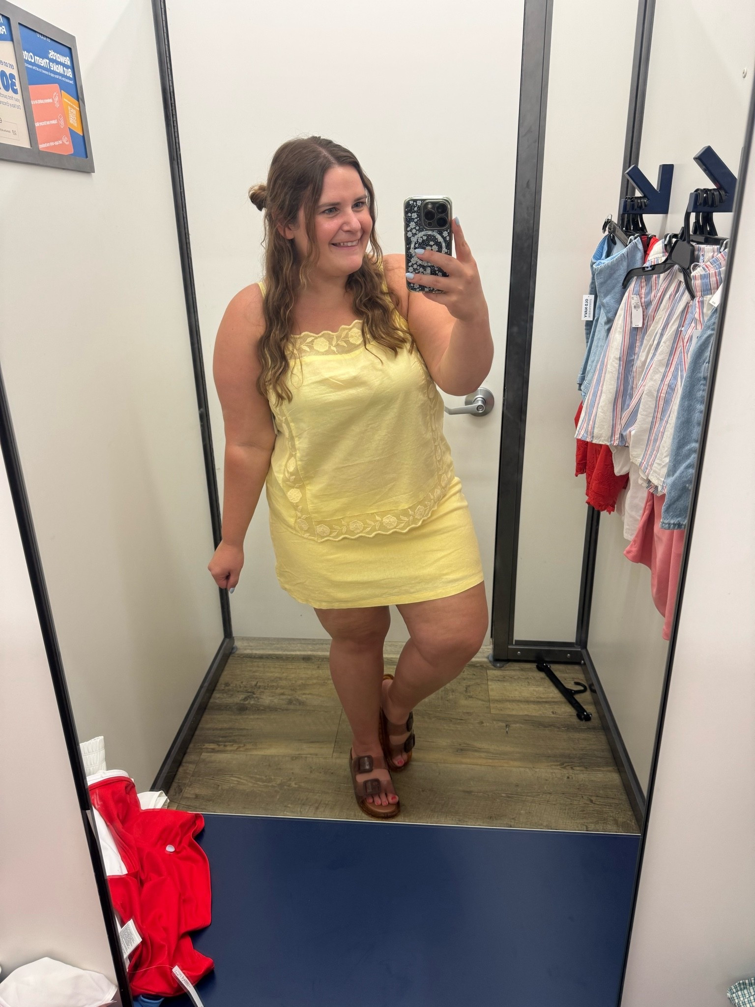 Wearing an xl in this butter yellow old navy skort and tank. Such a cute set for summer! I’m 5’1 a size 16.

#LTKootd #LTKMidsize #LTKPlusSize