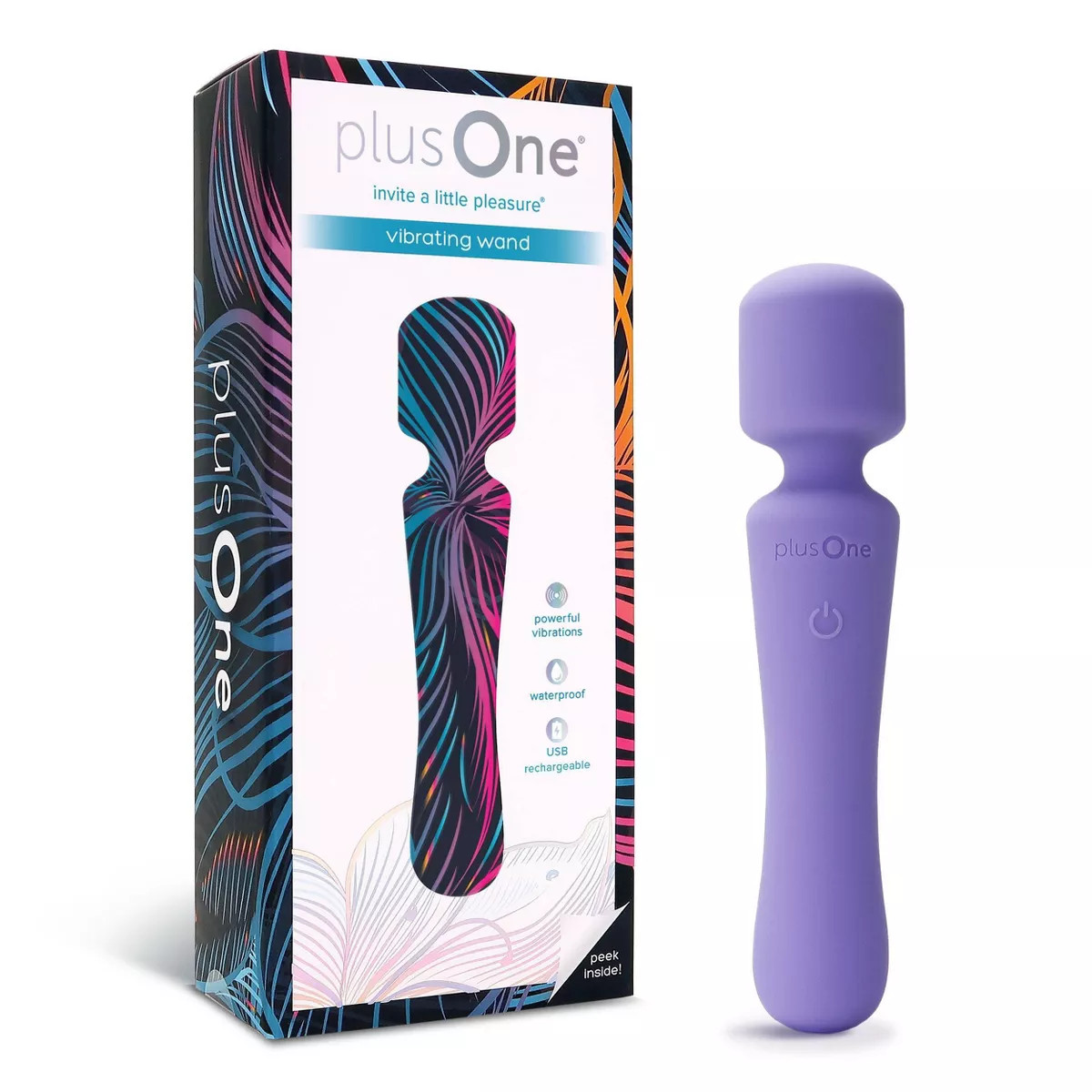 plusOne Rechargeable and Waterproof Wand Vibrator | Target
