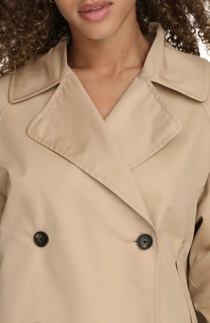 Water Resistant Short Cotton Trench Coat | Nordstrom