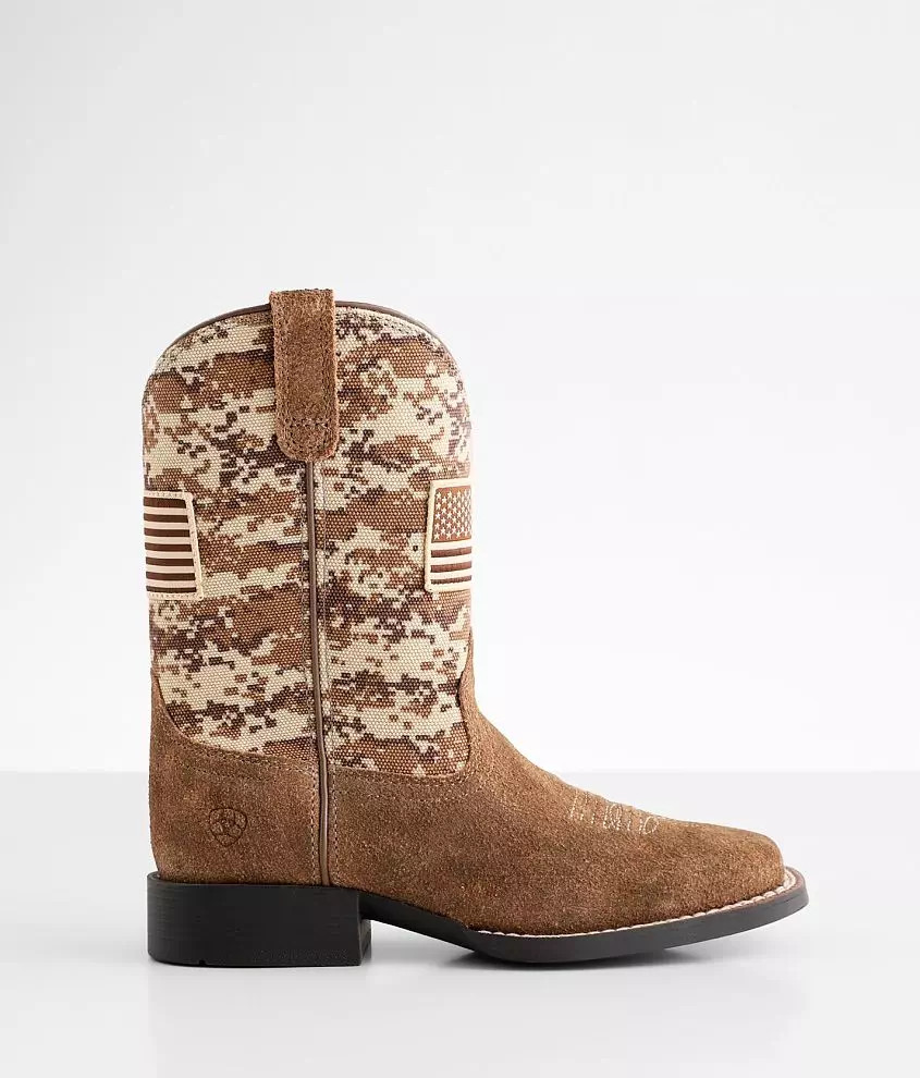 Boys - Patriot Leather Cowboy Boot | Buckle