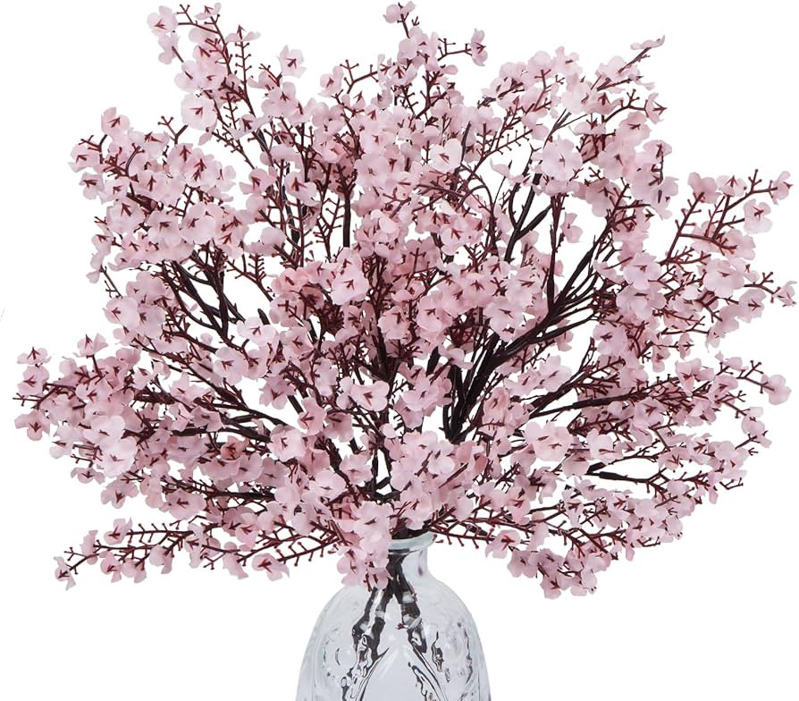 AILANDA Babys Breath Artificial Flowers Faux Gypsophila Bouquet Real Touch European Fake Silk Flo... | Amazon (US)