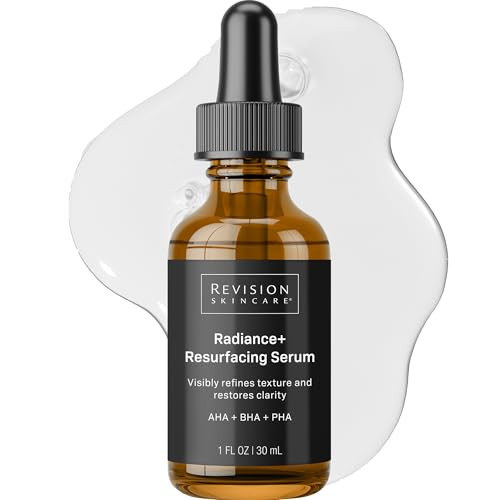 Revison Skincare Radiance+ Resurfacing Serum, Overnight AHA+BHA+PHA Exfoliating Serum with Glycolic Acid & Salicylic Acid | Smooths Uneven Texture, Clears Pores & Brightens Dull Skin, 1oz | Amazon (US)