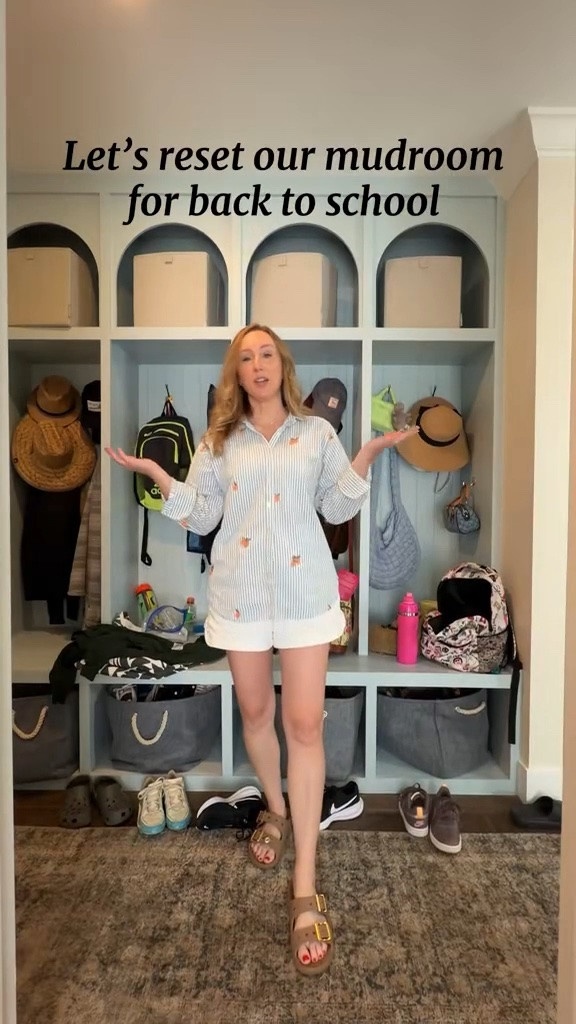 Back to school means time to get the mudroom lockers organized and make space for all the backpacks and sports equipment. #homeorganization #backtoschool #mudroom

#LTKmomlife #LTKdayinmylife #LTKHome