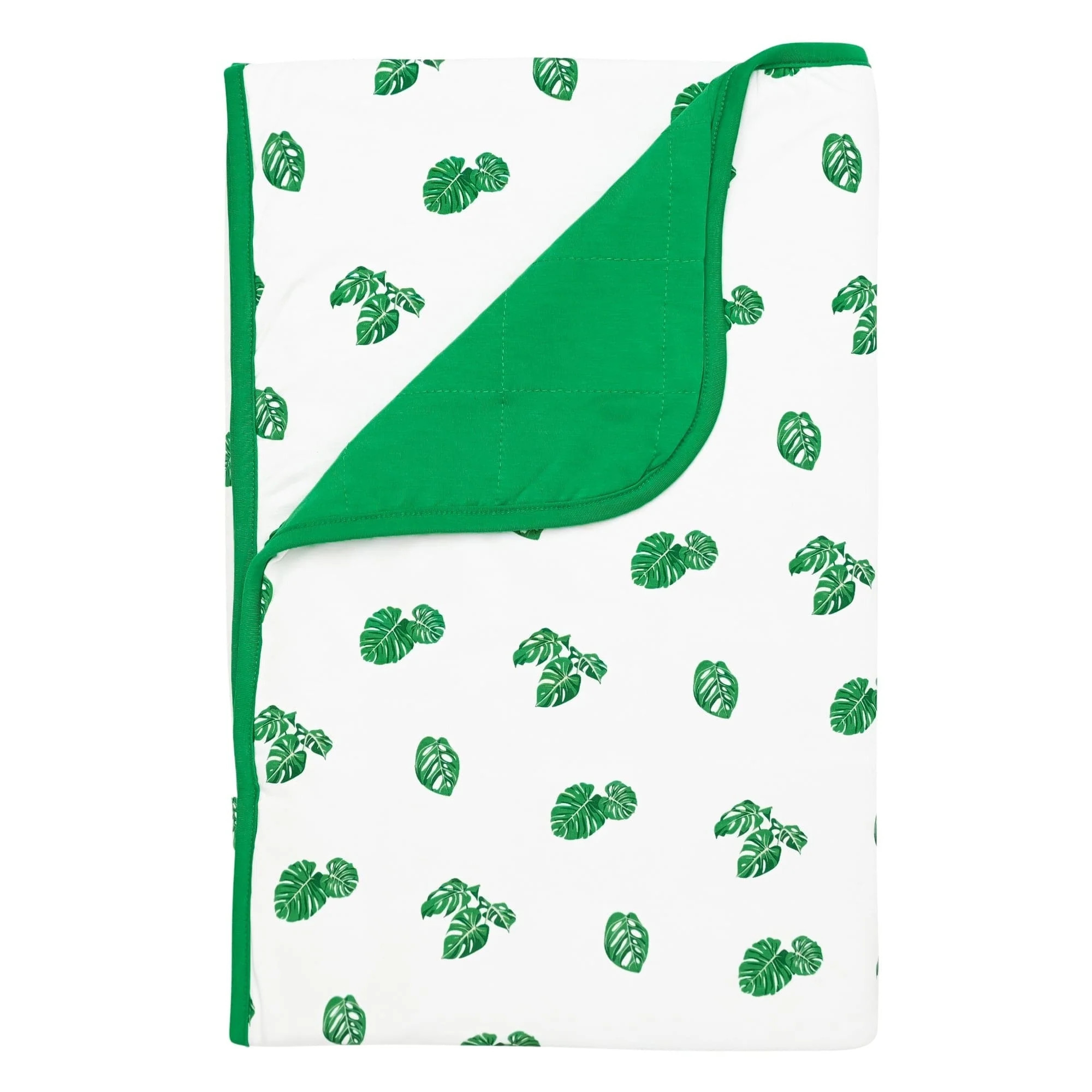 Printed Toddler Blanket in Monstera | Kyte BABY