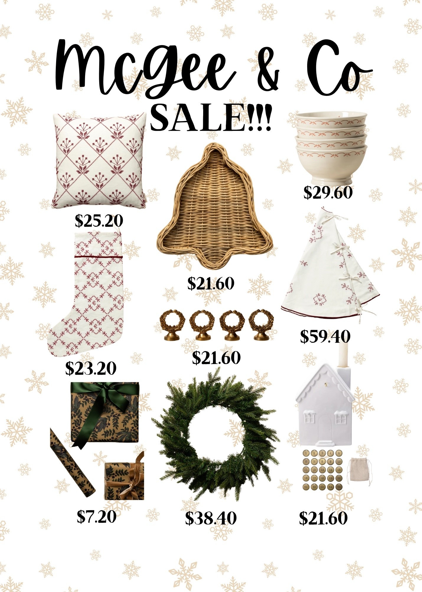 All of these items from McGee & Co are on deep discount!  And I have a feeling they won’t last very long!!

#LTKHome #LTKHoliday #LTKSaleAlert