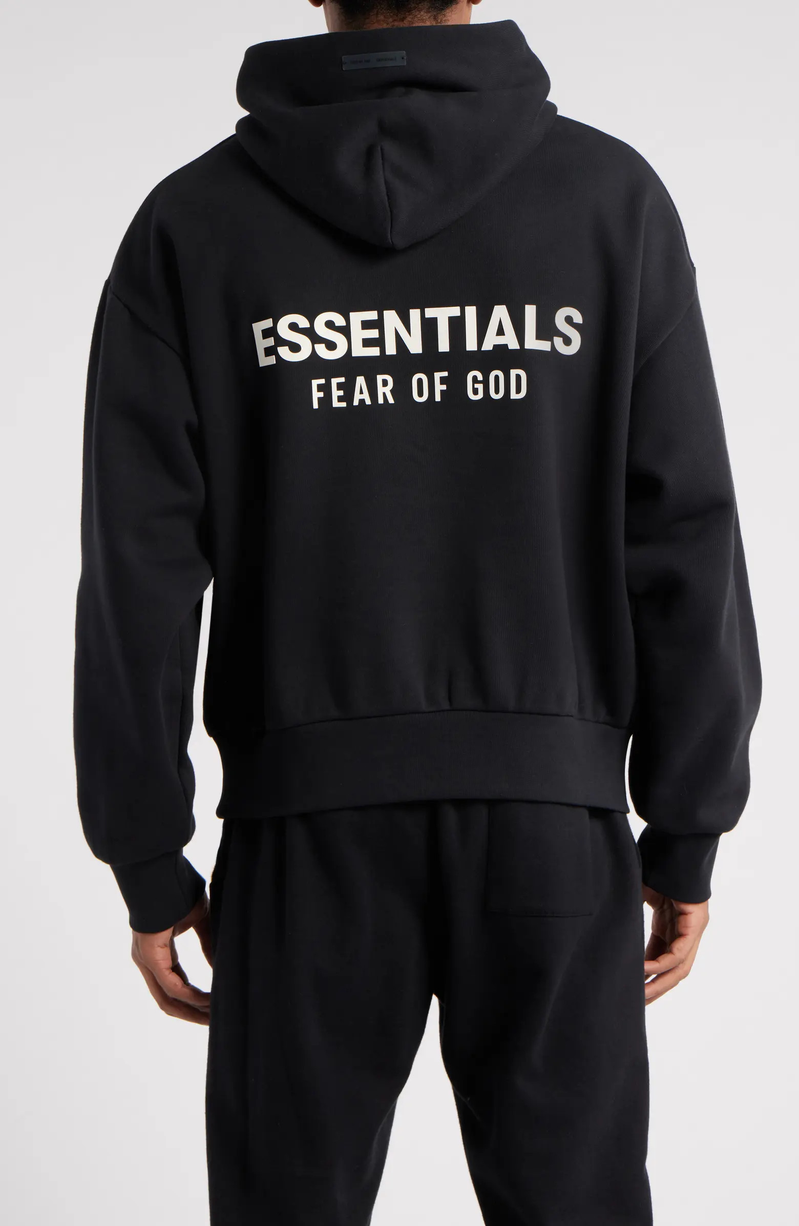 Fear of God Essentials Classic Fit Logo Graphic Hoodie | Nordstrom | Nordstrom
