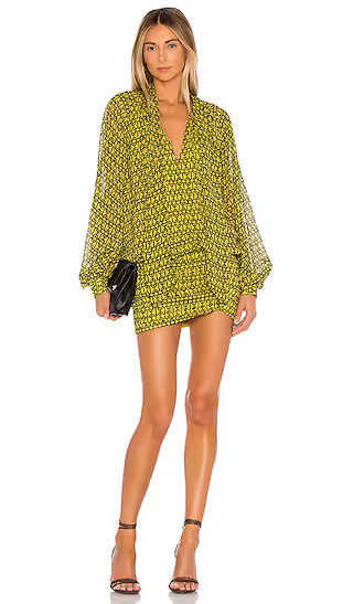 The Maelle Mini Dress in Gold Chain | Revolve Clothing (Global)