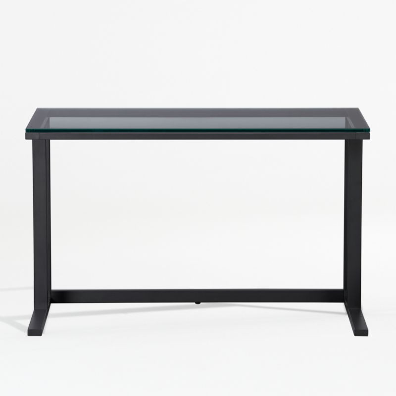 Pilsen Graphite Desk + Reviews | Crate & Barrel | Crate & Barrel