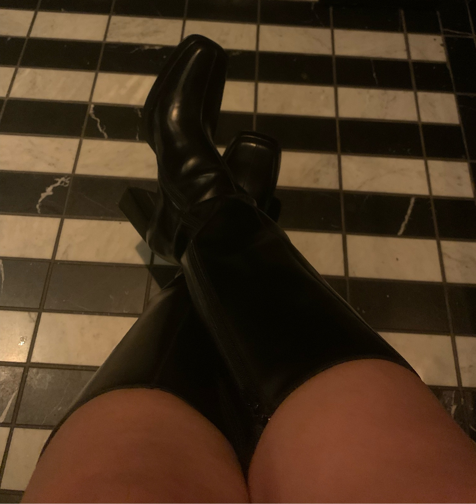 sexy, slick, jeffery campbell tall heeled boots 🖤 square toe, I recommend sizing up if you are in between sizes 

#LTKshoecrush #LTKstyletip #LTKU