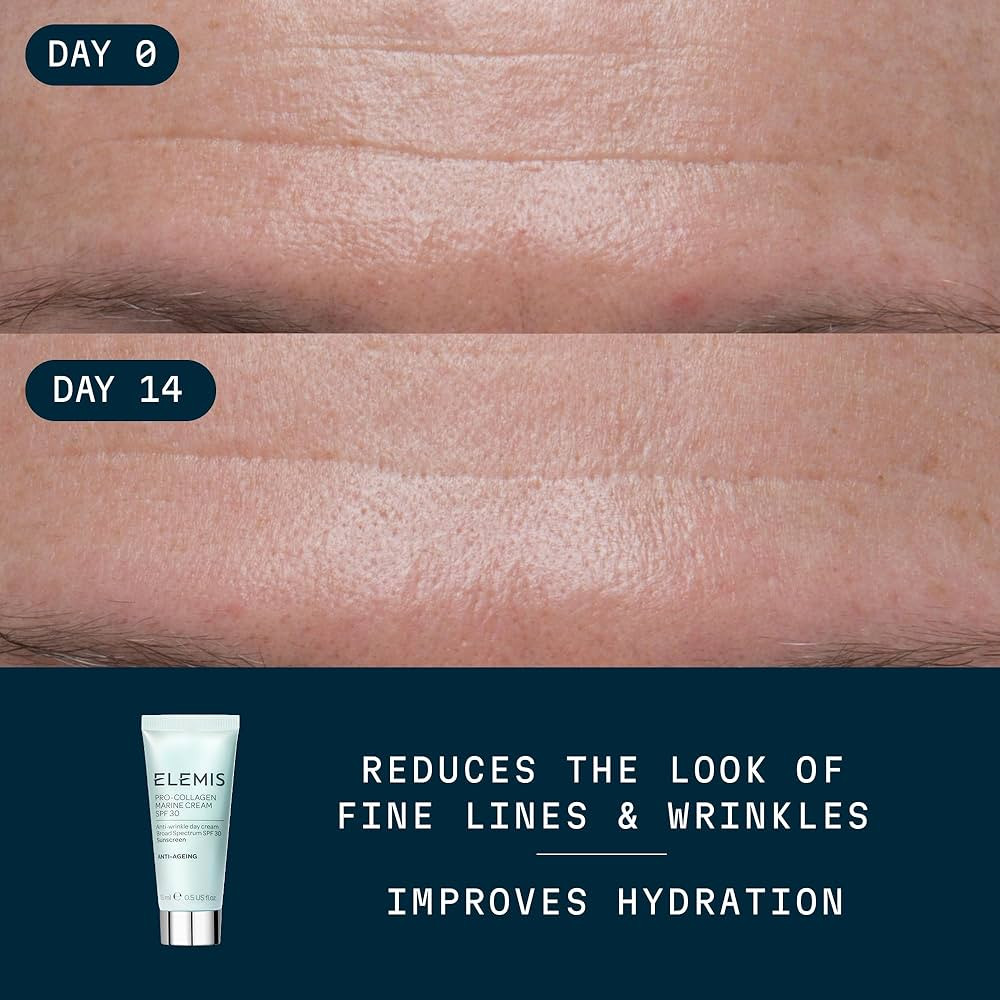 ELEMIS Pro-Collagen Marine Cream SPF 30, Lightweight Anti-Wrinkle Daily Facial Moisturizer | Amazon (US)