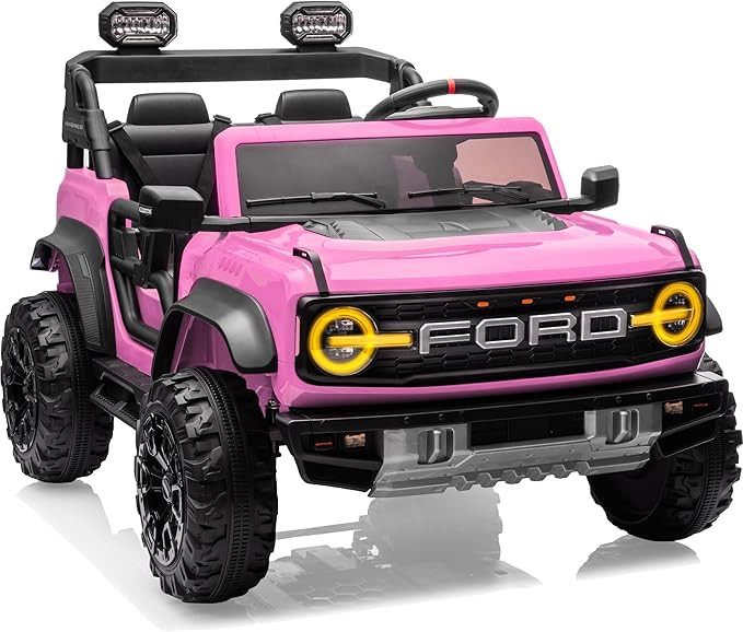 24V Ride on Toys for Big Kids, Licensed Ford Bronco Raptor 2 Seater Ride on Cars with Remote Cont... | Amazon (US)