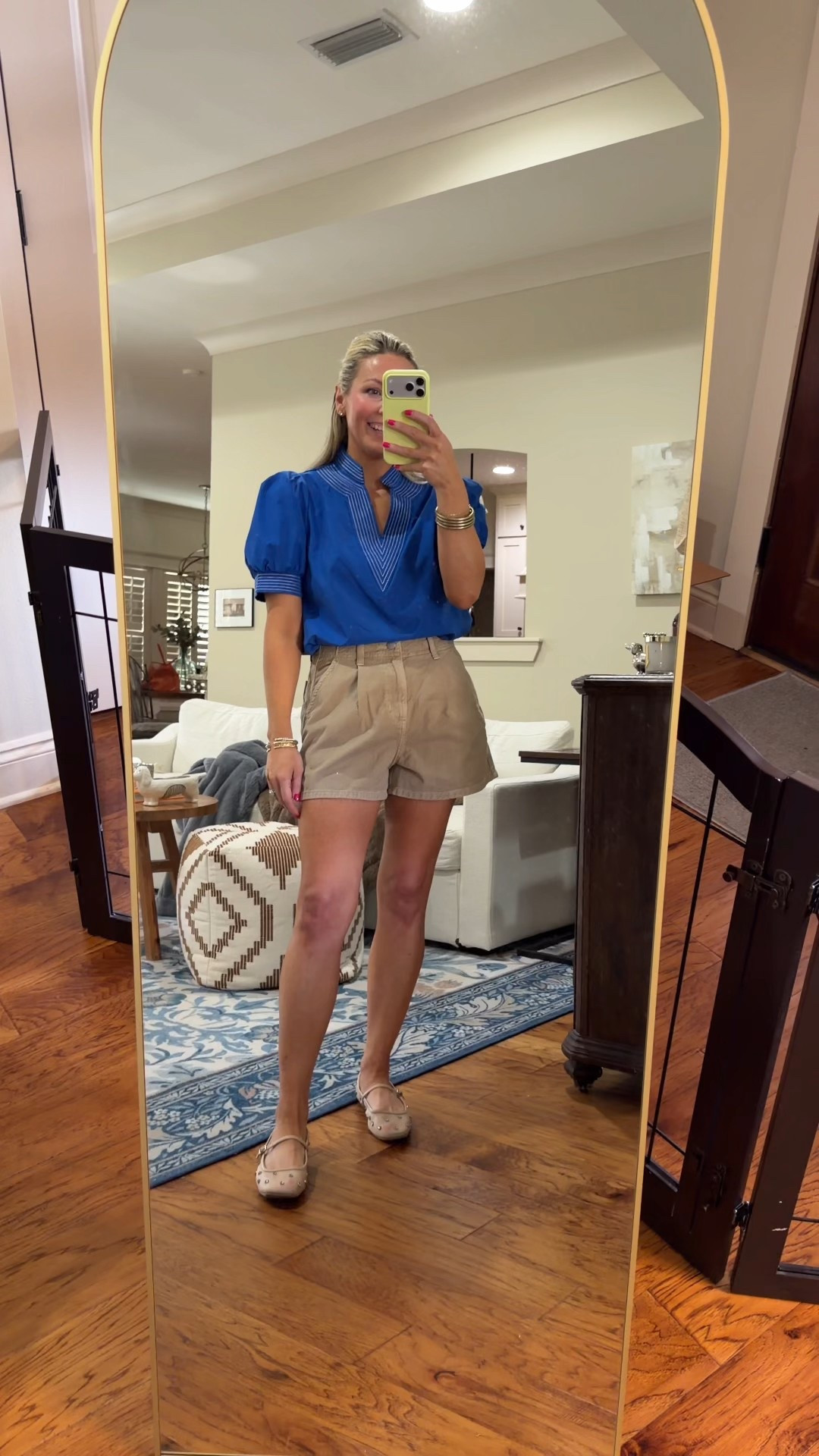 Wednesday OOTD
Top- Size small
Shorts- i sized up one to a 4
Shoes- old target but linking similar! 

#LTKootd #LTKmorningroutine #LTKSeasonal