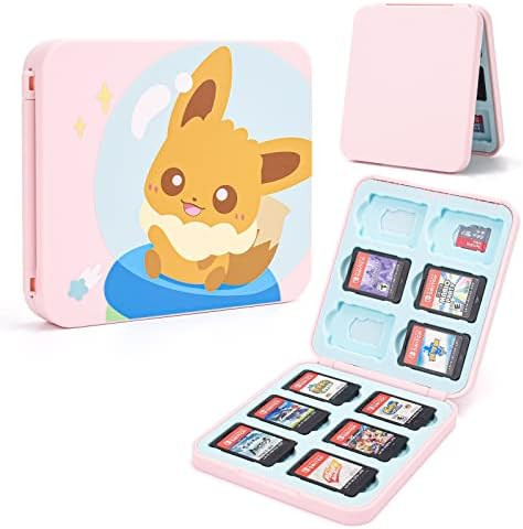 Amazon.com: DLseego Cute Fox Game Case for Switch Lite/Switch/Switch OLED, 12 Slots Game Cards Ho... | Amazon (US)