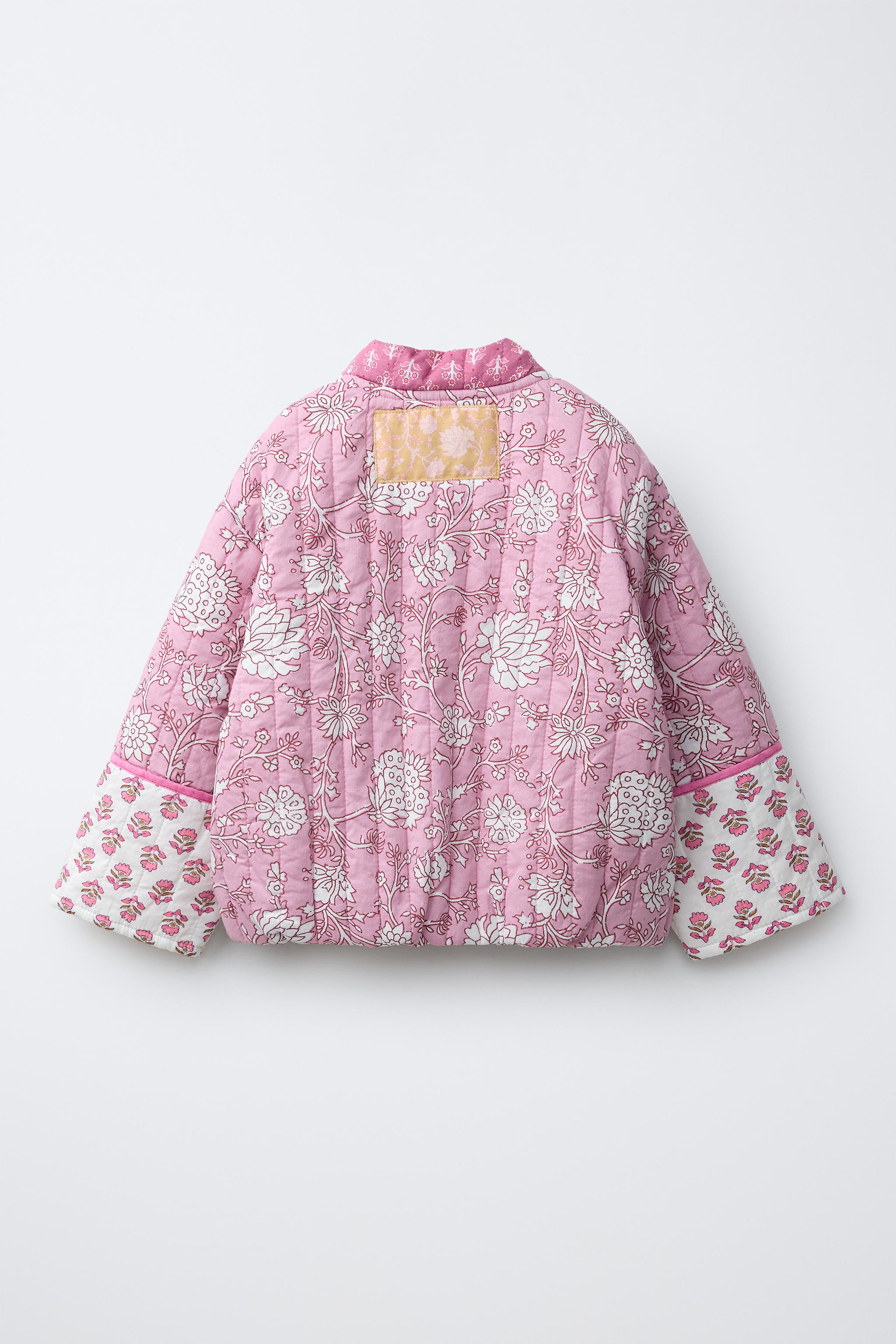 FLORAL PATCHWORK PADDED JACKET | Zara US