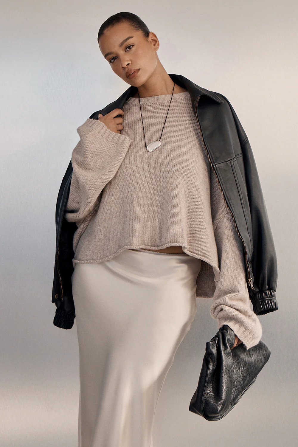 ADELINE OAT MARLE CREW KNIT JUMPER | DISSH