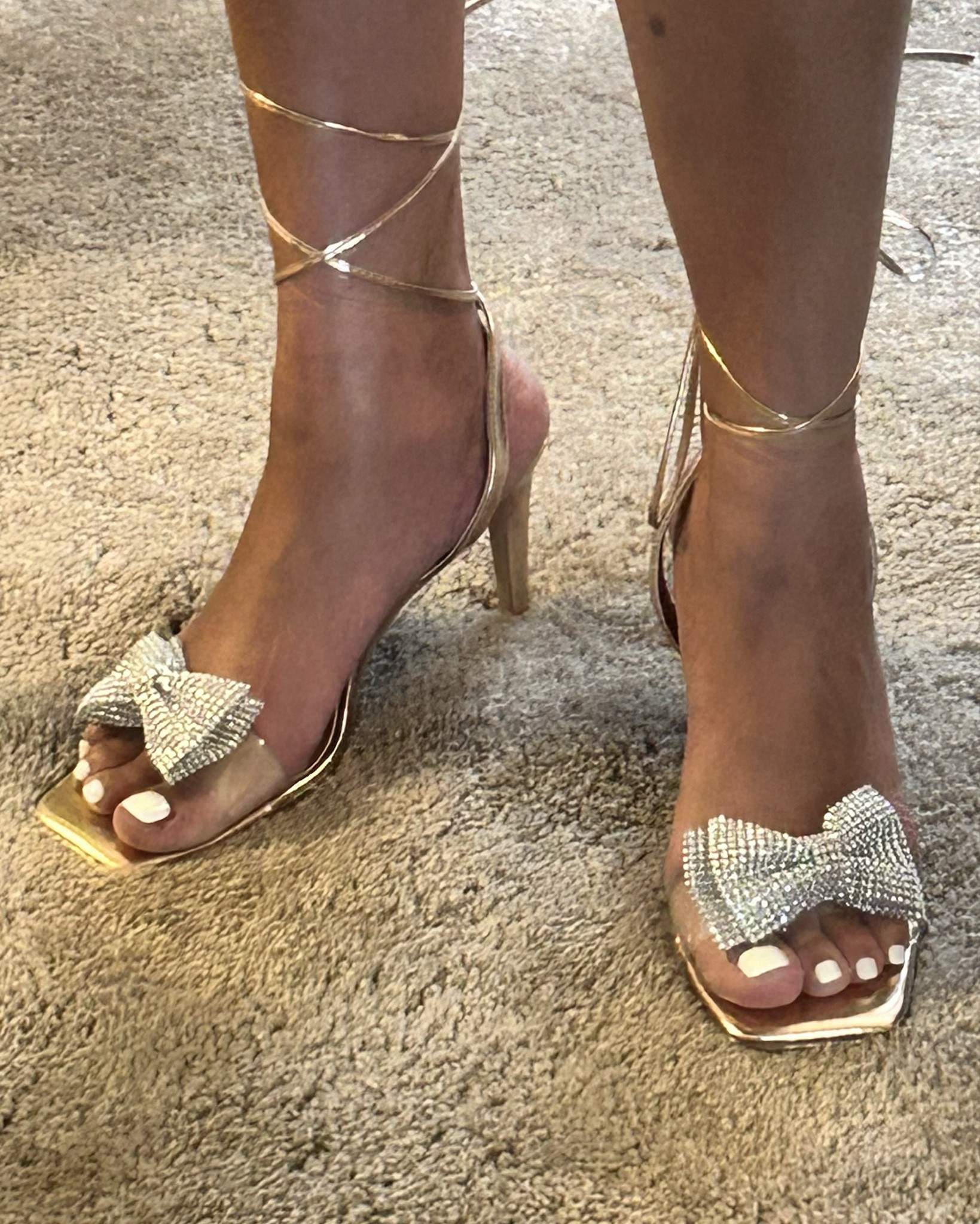 I’ll admit I was skeptical about these.  I wasn’t sure they would be comfortable and/or made well.  I thought I was for sure going to have to send them back.  Well, I was 100% wrong.  They are so fabulous y’all.  They were comfortable for a night of dancing and I received too many compliments on them.  They are so chic and under $35.   They come in Rose Gold (on my feet), black and silver.  Promise you won’t be disappointed.  #primefind #amazon 

#LTKshoecrush #LTKfindsunder50