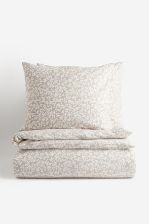 King/Queen Cotton Duvet Cover Set | H&M (US + CA)