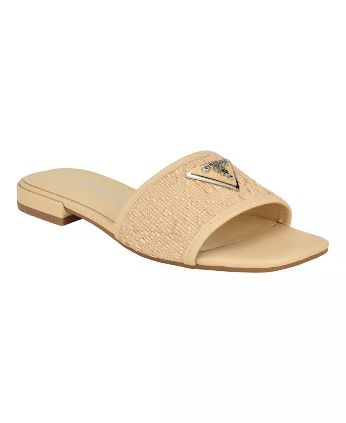 Women's Tamsea One Band Square Toe Slide Flat Sandals | Macy's