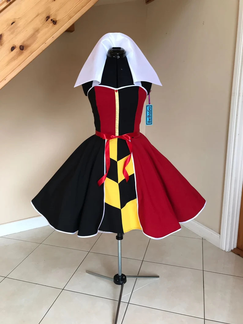 Red Queen Cosplay dress, Queen of Hearts costume.MADE TO MEASURE!!! | Etsy (US)