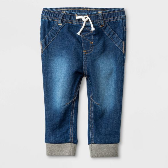 Baby Medium Wash Knit Repreve Denim Jeans - Cat & Jack™ Blue | Target