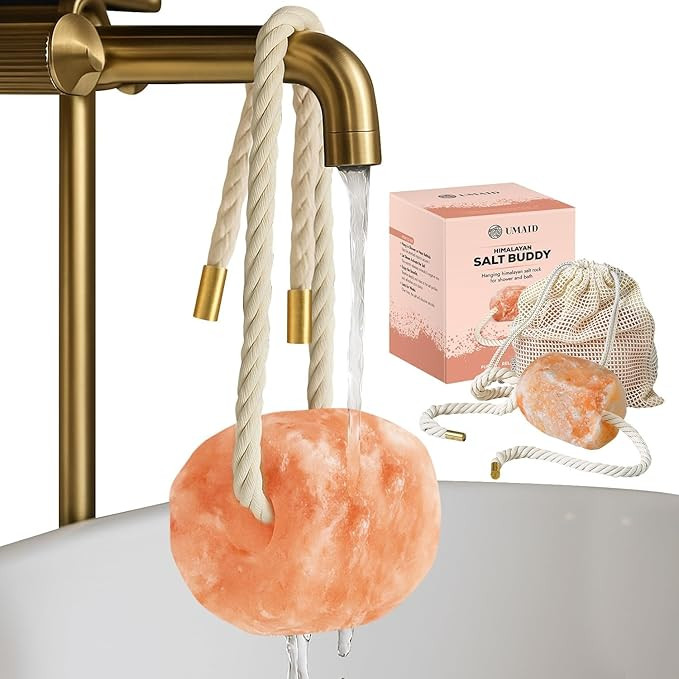 UMAID Himalayan Bath Salt Buddy™ 2 lb Hanging Himalayan Rock Salt for Bath & Shower – Himalay... | Amazon (US)