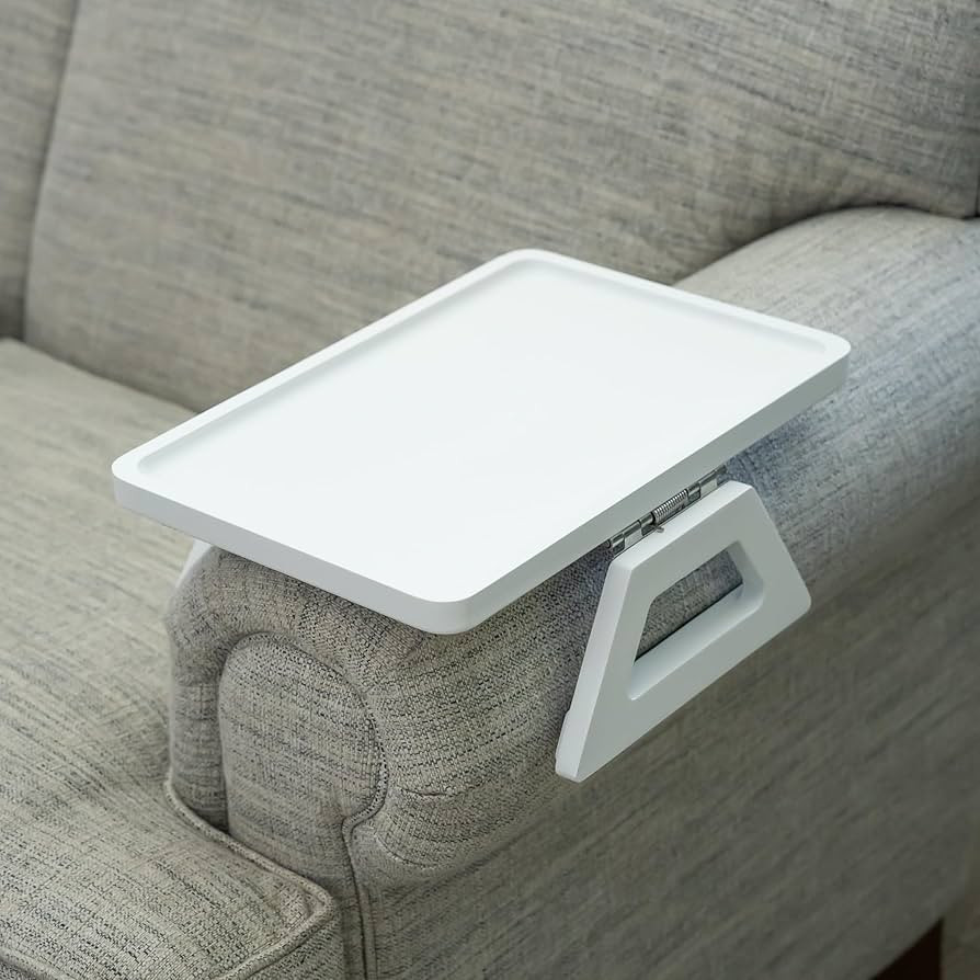 Shamrock Home Bamboo Trayble Couch Arm Table, Clip On Tray Sofa Table for Couches. Sofa Arm Tray,... | Amazon (US)