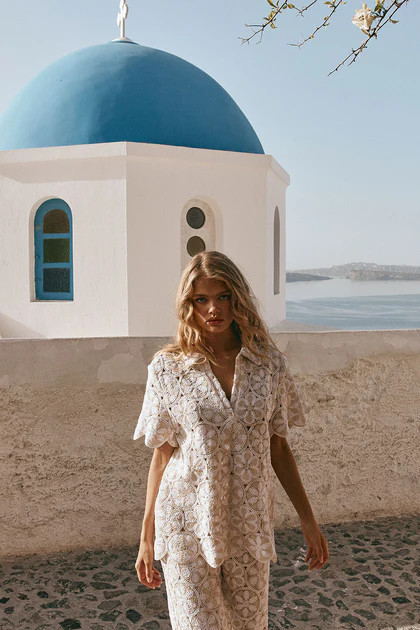 Kalila Crochet Top - Ivory | Sabo Skirt US