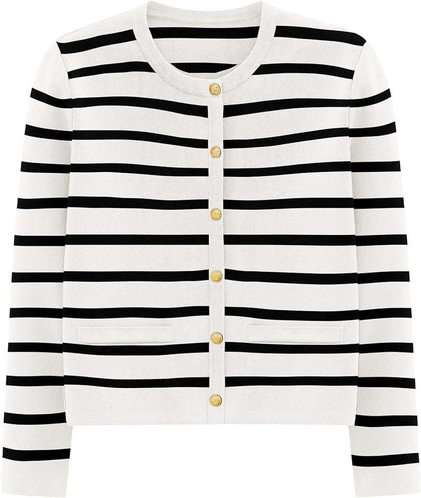 PRETTYGARDEN Women's 2024 Winter Cardigan Sweaters Button Down Open Front Long Sleeve Knit Cardig... | Amazon (US)