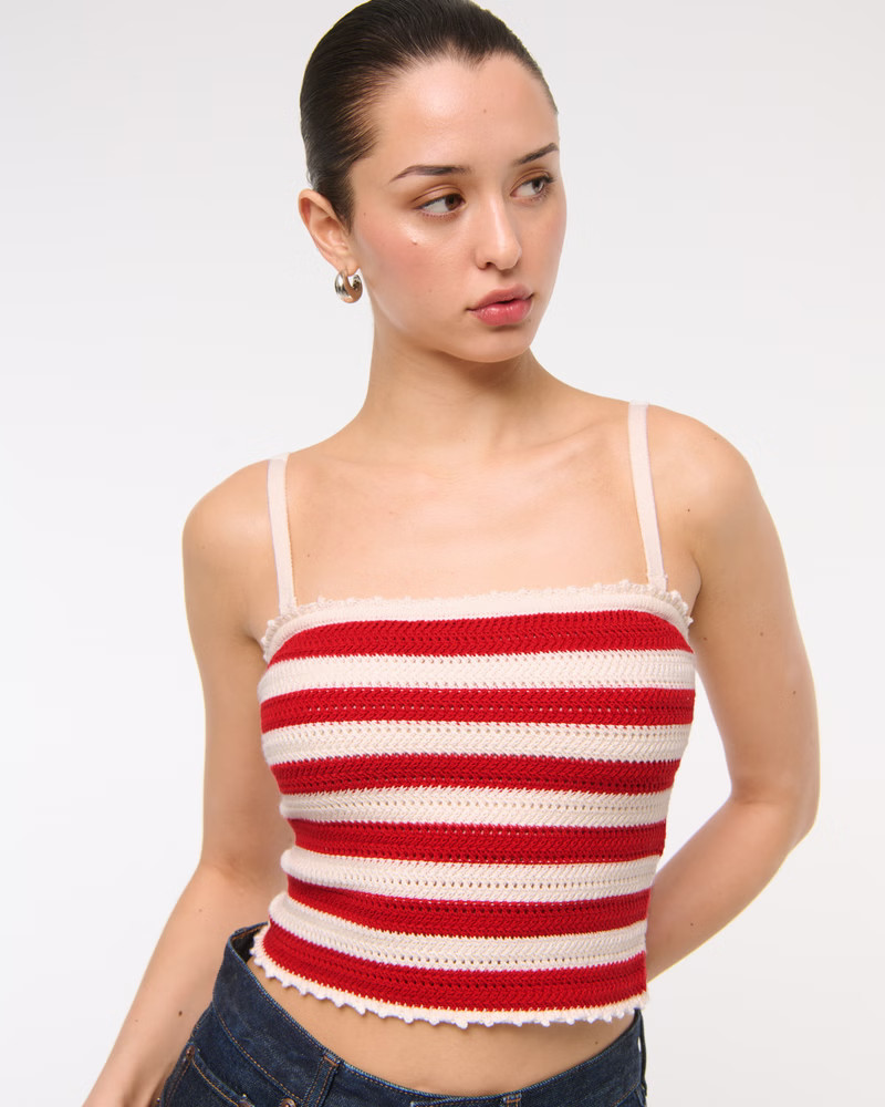 Crochet-Style Tube Top | Abercrombie & Fitch (US)