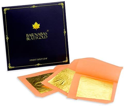 Genuine Edible Gold Leaf - 12 Sheets - Barnabas Gold - High Quality Gold Leaf - Loose Leaf for Cu... | Amazon (US)