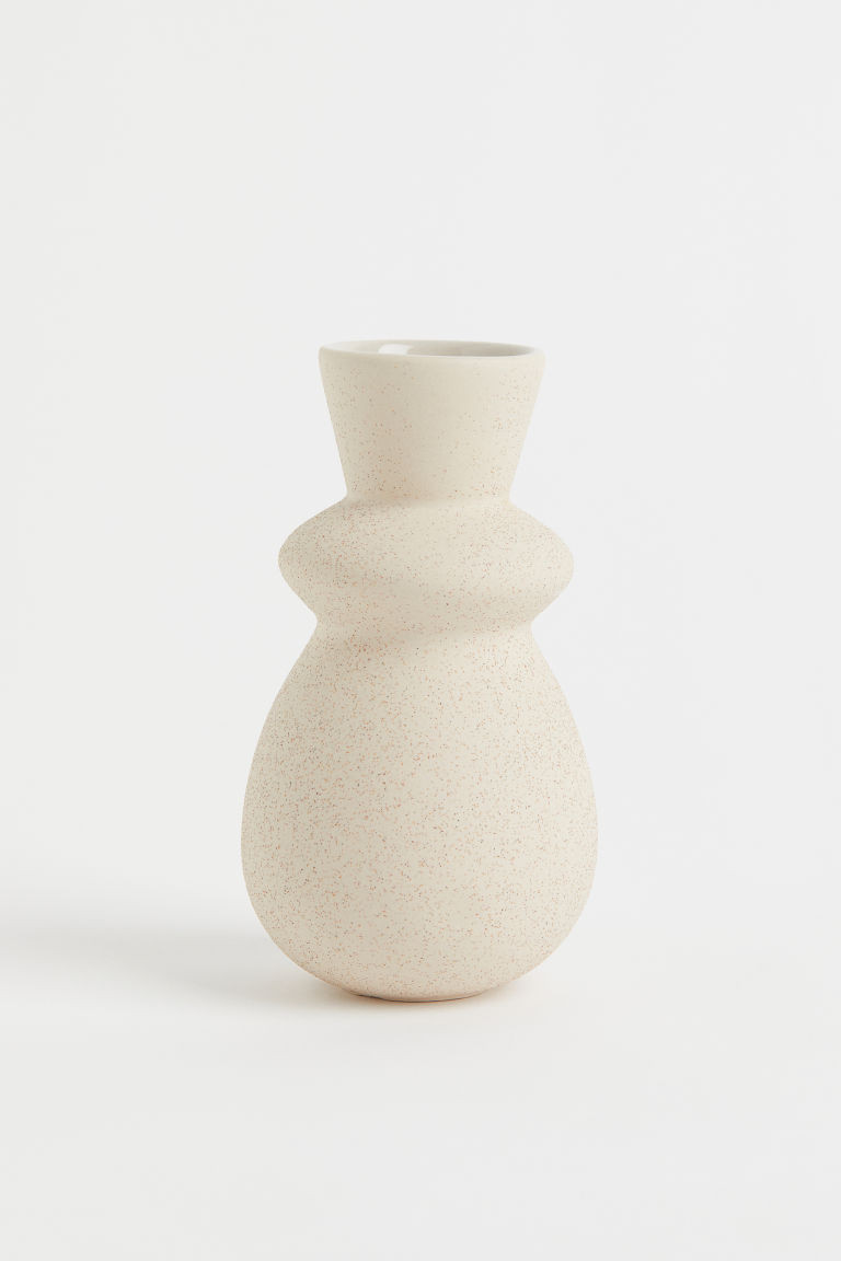 H & M - Small Stoneware Vase - Beige | H&M (US + CA)