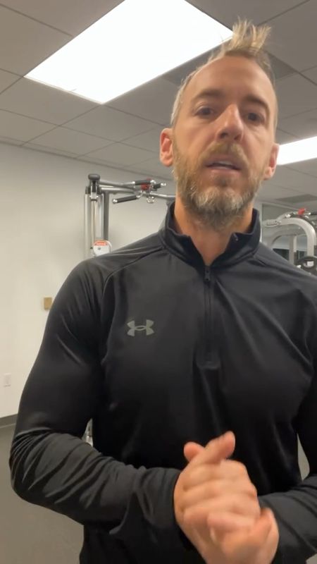 Office Gym Workout.  Professional looking gym clothes.  Half zip pullover for both the gym and office.  I love this duffle from Lululemon.  

#LTKfitness #LTKmens #LTKVideo