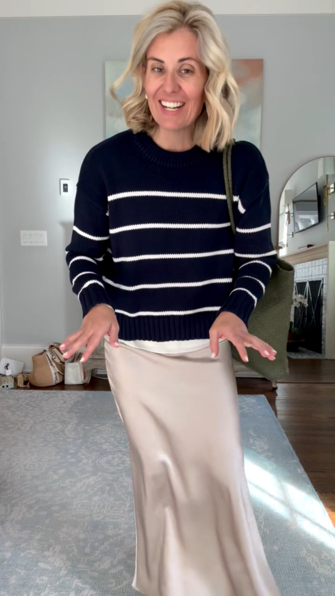 This wash & wear silk from Quince is amazing! The styling is endless with this skirt....I have it in green too!

Sweater - xs
Skirt - small
Tank - small
Shoes - 8 

 

#LTKdayinmylife #LTKmomlife #LTKOver40