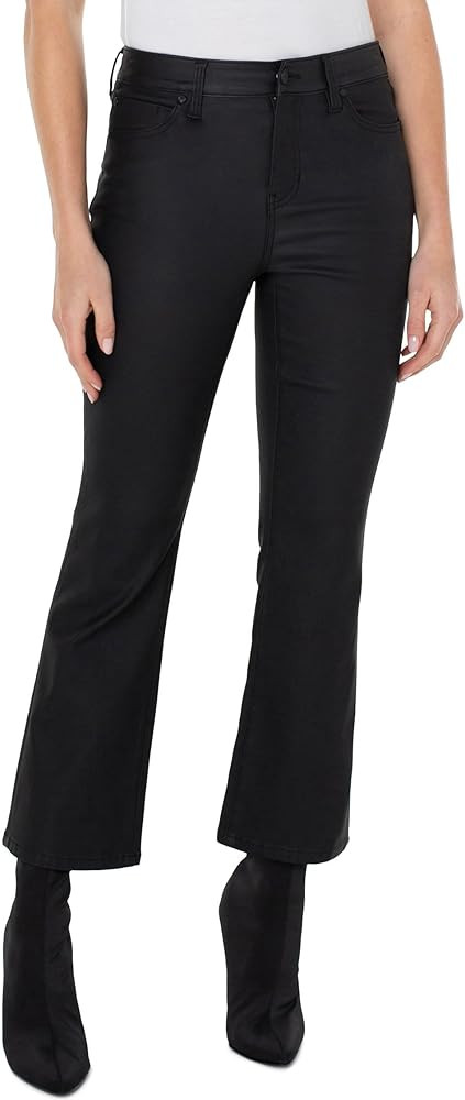 Liverpool Women's Coated Denim Hannah Cropped Flare | Amazon (US)