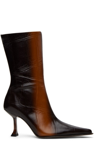 Brown Marcela Boots | SSENSE
