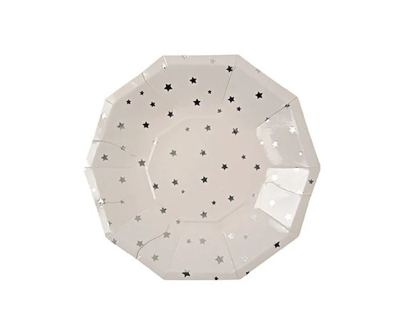 Silver Foil Stars Small Paper Plates by Meri Meri, Party Supplies, Tableware | Etsy (US)