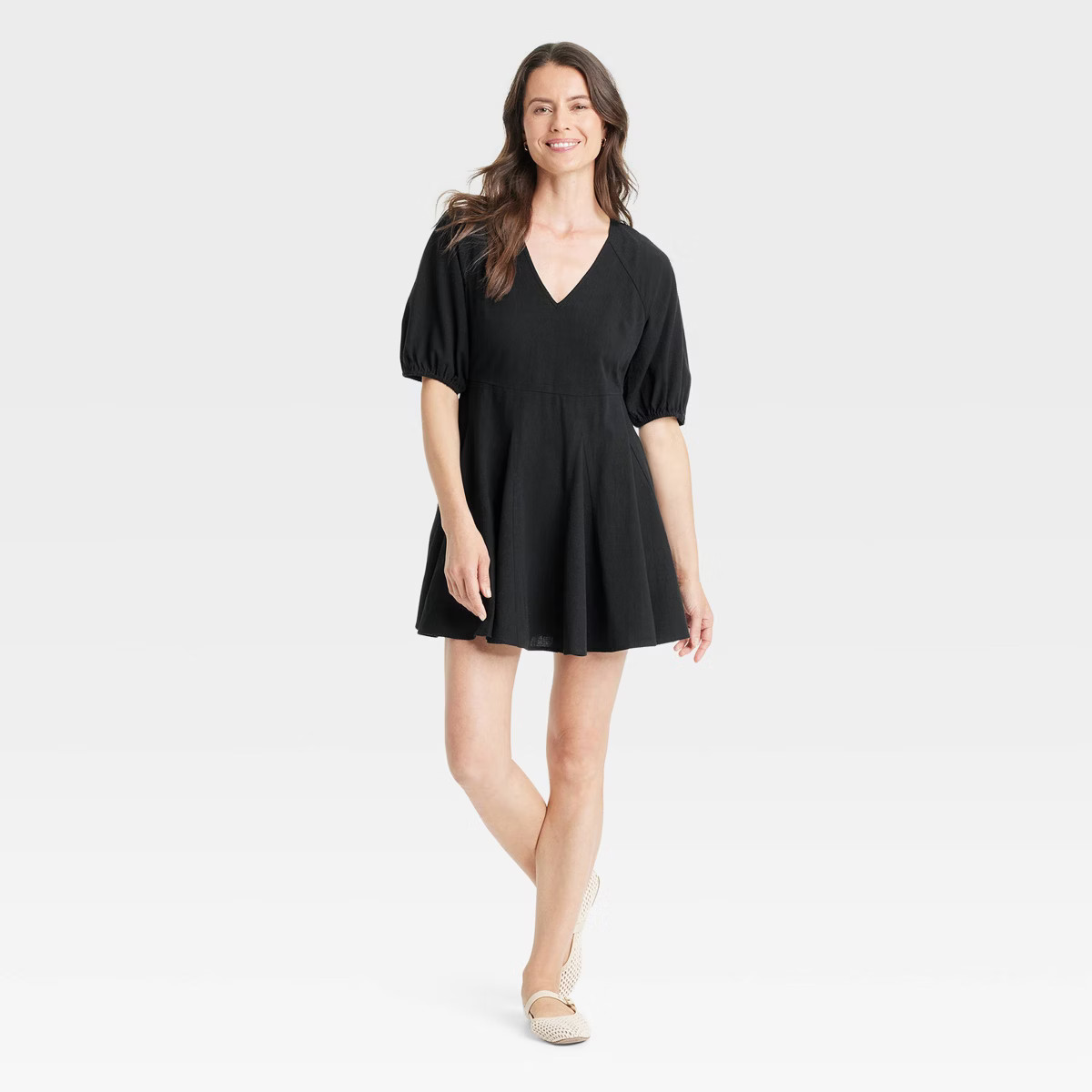 Women's Bell Elbow Sleeve Mini A-Line Dress - Universal Thread™ | Target