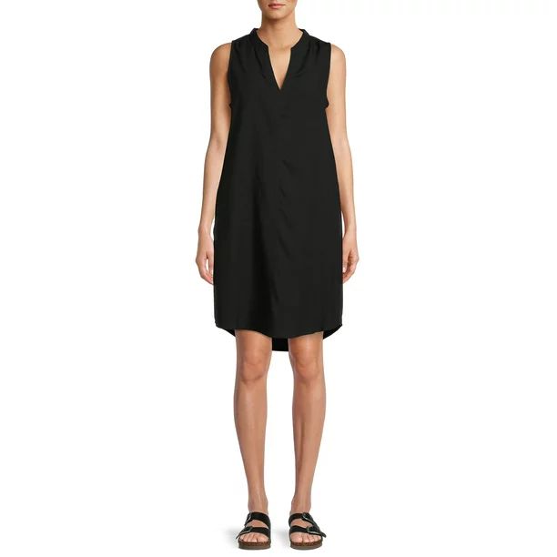 Time and Tru Women's Sleeveless Woven Dress | Walmart (US)